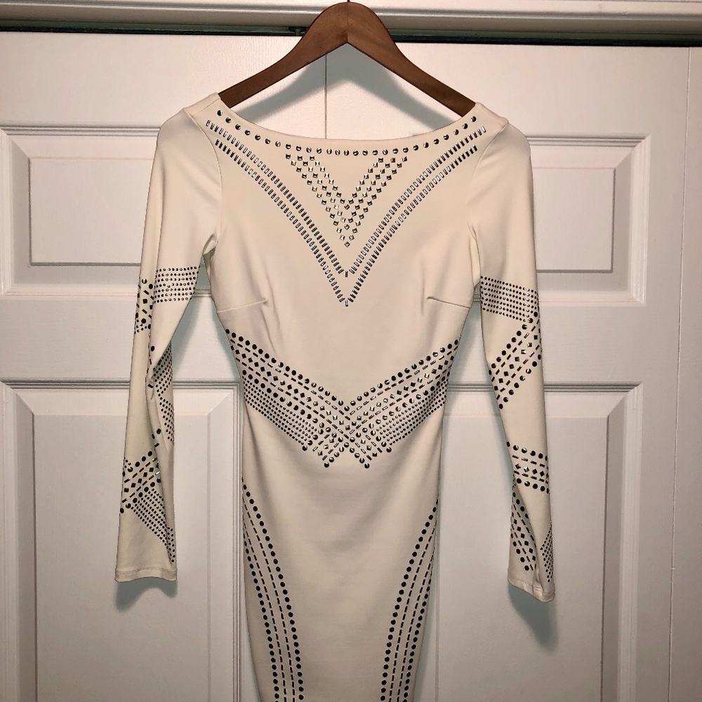 Bebe Long Sleeve Bodycon Mini Dress